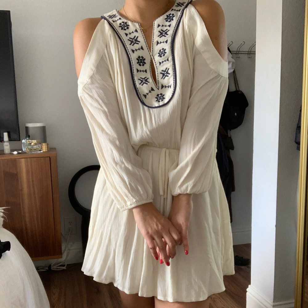 Cream Bohemin Boho Dress Small